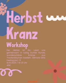 Herbstkranz aus Trockenblumen Workshop