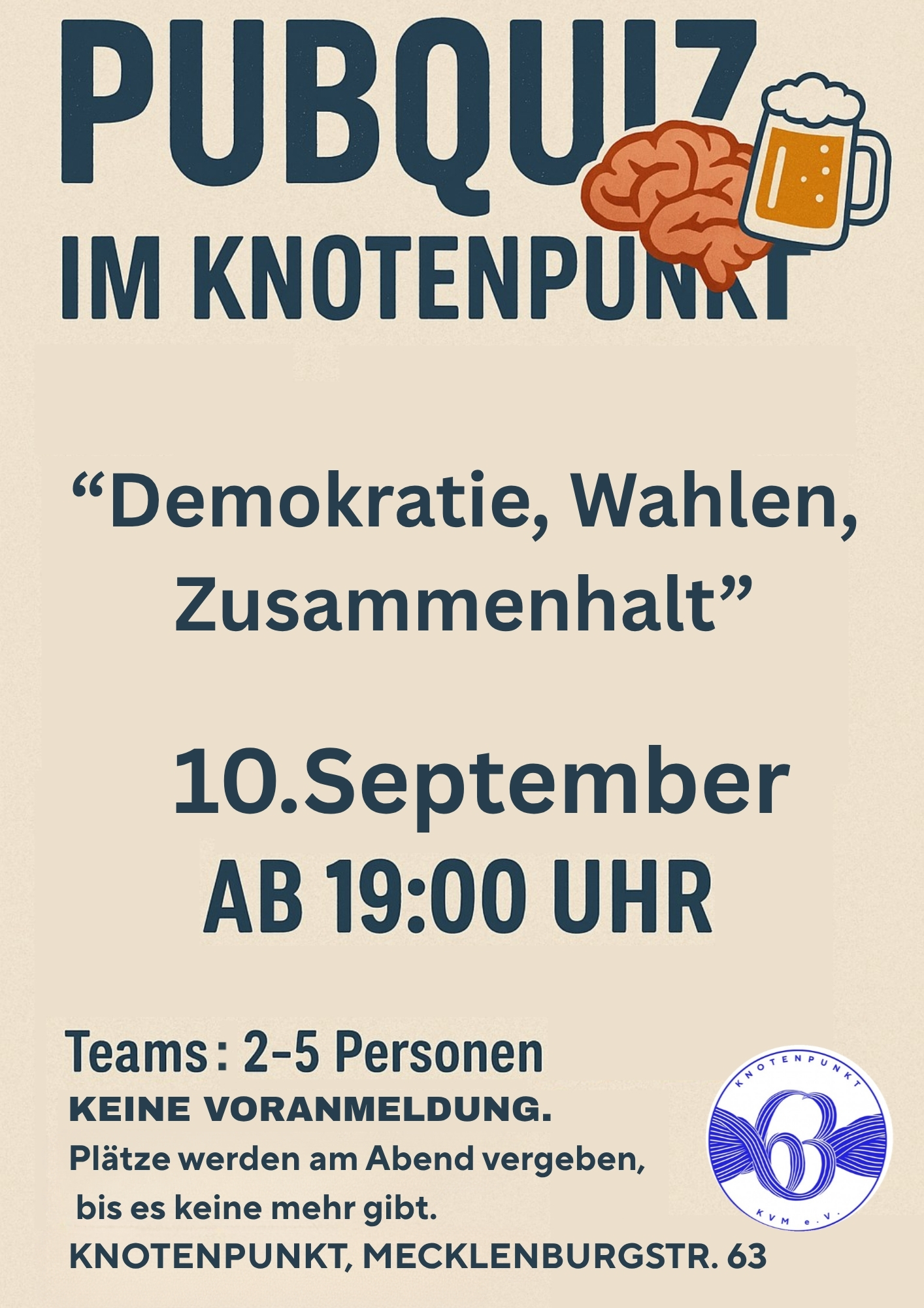 Pub Quiz zum Demokratiemonat