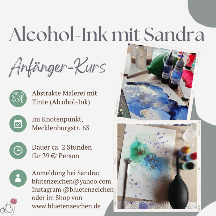 Alcohol-Ink Basic Workshop für Erwachsene